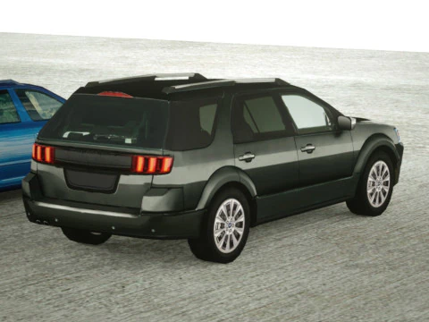 5 Low Poly touring cars 3D Model