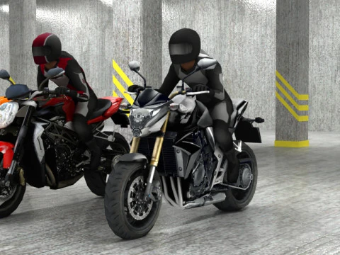 5 bicicletas low poly Modelo 3D