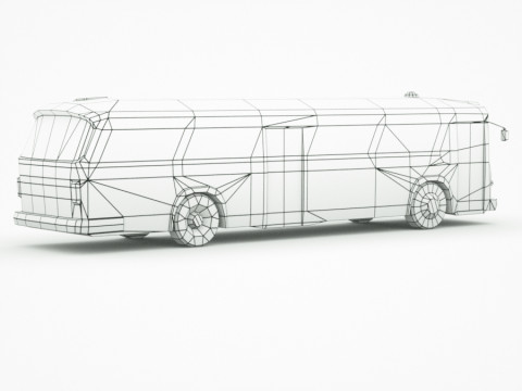Bus v1 Low-poly 3D मॉडल