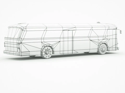 Bus v1 Low-poly Modello 3D