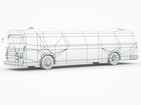 Bus v1 Low-poly 3D मॉडल