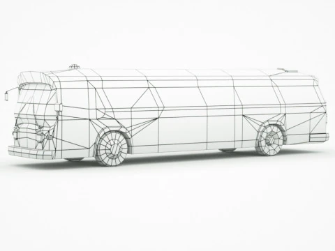 Bus v1 Low-poly Modello 3D