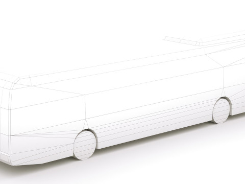 Bus v2 Low-poly Model 3D