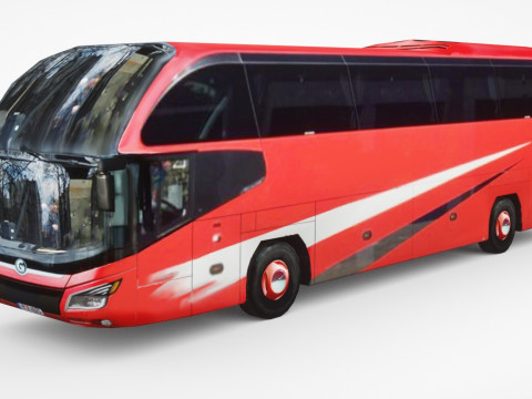 Bus V3 Low-poly 3D 模型