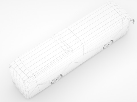 Bus V3 Low-poly 3D 모델