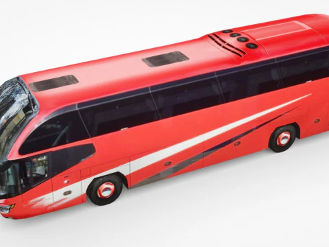 Bus V3 Laag poly 3D Model