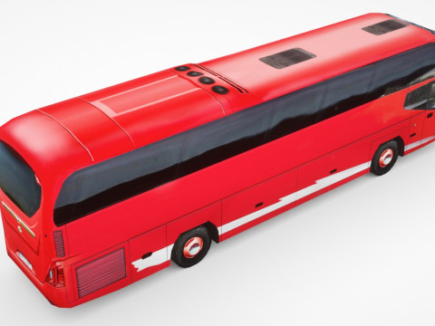 Bus V3 Low-poly 3D 모델