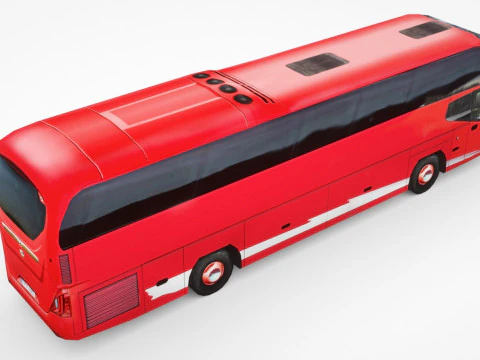 Bus V3 Laag poly 3D Model