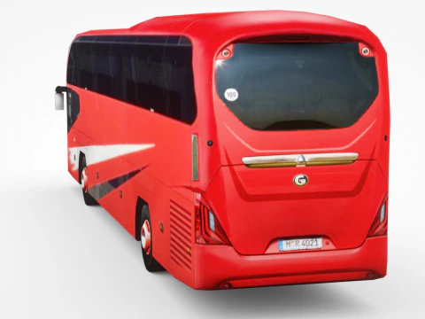 Bus V3 Laag poly 3D Model
