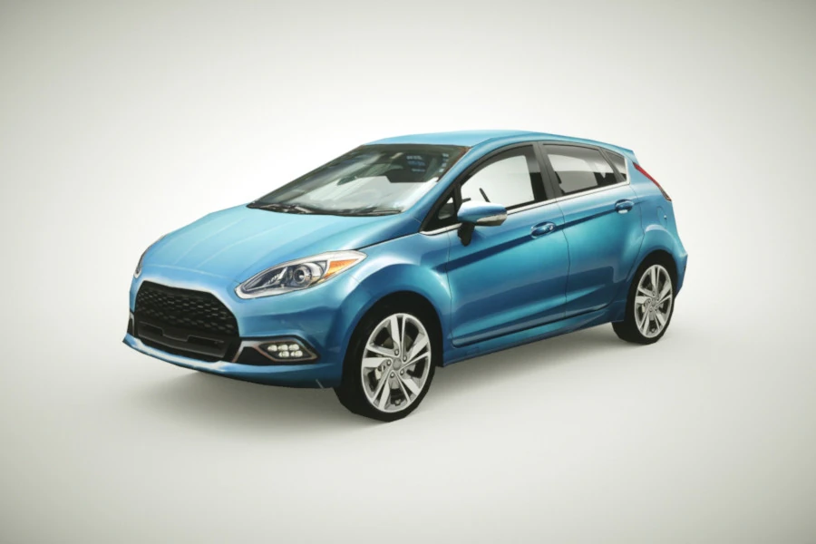 Generic Small City car v2 3D Model .c4d .max .obj .3ds .fbx .stl .blend 