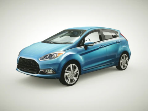 Generieke kleine stadsauto v2 3D Model