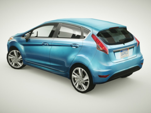 Generic Small City car v2 3D Model