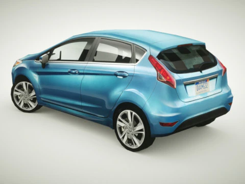 Generic Small City car v2 3D Model