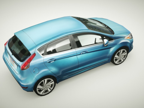 Generic Small City car v2 3D Model
