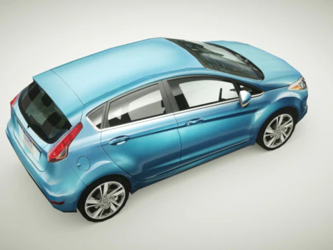 Generic Small City car v2 3D Model
