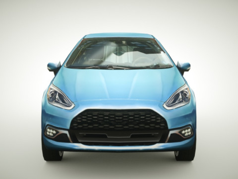 Generic Small City car v2 3D Model
