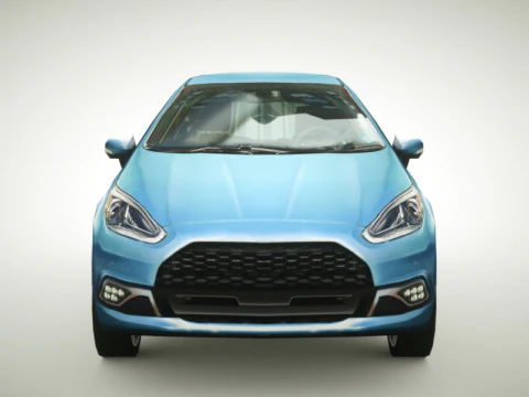 Generic Small City car v2 3D Model