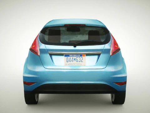 Generic Small City car v2 3D Model