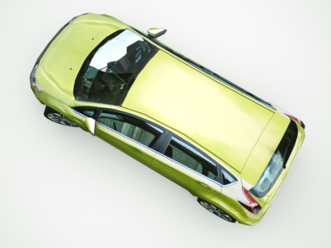 Generic Small City car v1 3D Model