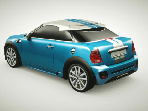 Generic Small City car v3 3D Model