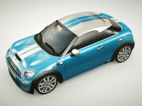 Generic Small City car v3 3D Model