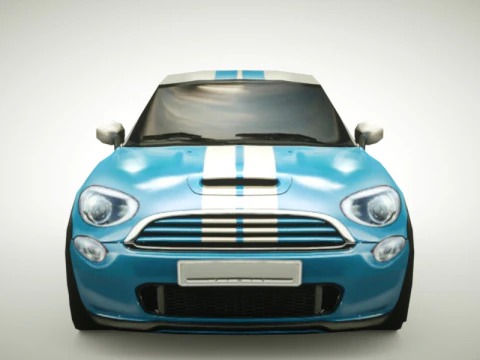 Generic Small City car v3 3D Model