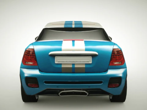 Generic Small City car v3 3D Model