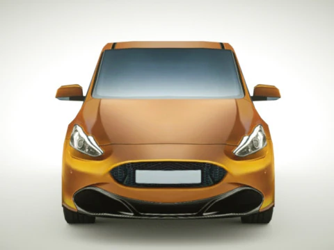 Generic Small City car v4 3D Model