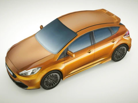 Generic Small City car v4 3D Model