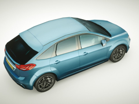 Generic Small City car v5 Modelo 3D
