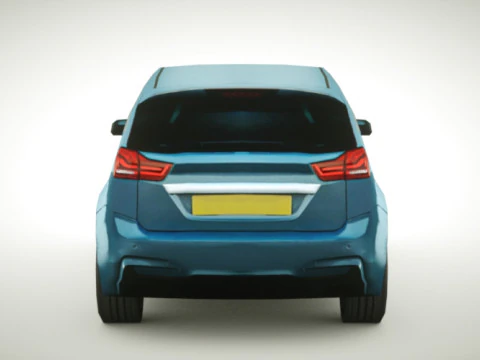 Generic Small City car v5 3D Model