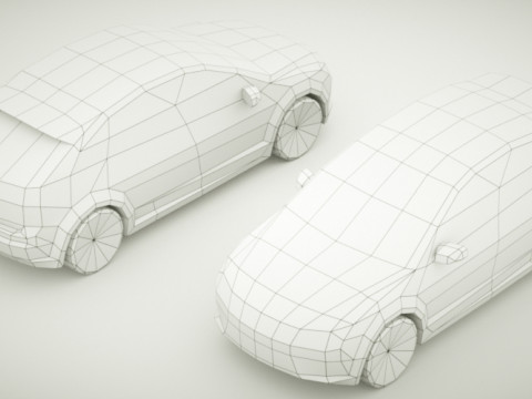 Generic Small City car v5 Modelo 3D
