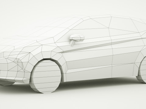 Generic small city Car v6 3D 模型