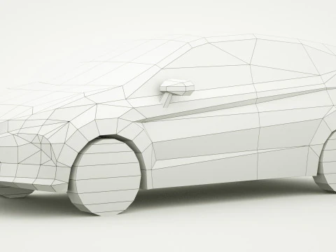 Generic small city Car v6 3D Model