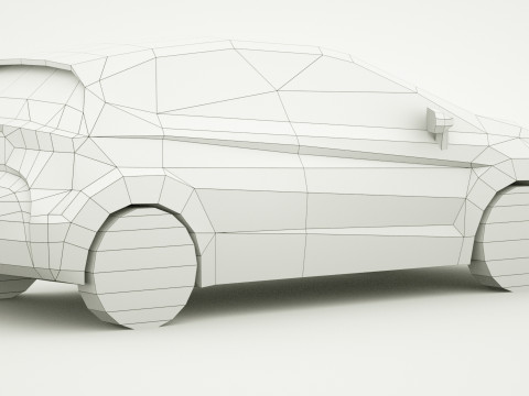 Generic small city Car v6 3D 模型