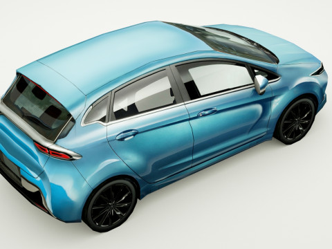 Generic small city Car v6 3D 模型