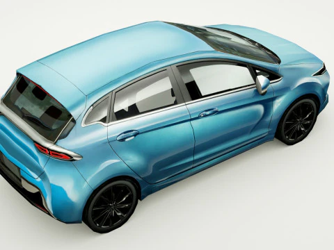 Generic small city Car v6 3D Model