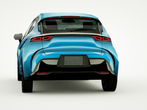 Generic small city Car v6 3D 模型