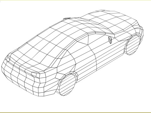 Generic Coupe v1 Low-poly Modello 3D