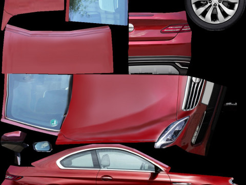 Generic Coupe v1 Low-poly Modello 3D