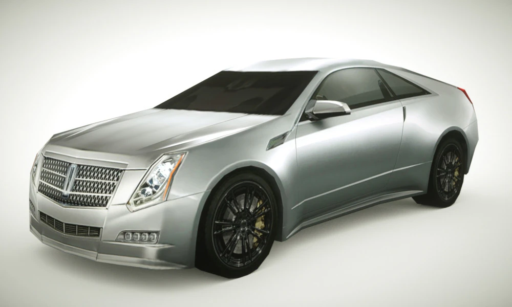 Generic Coupe v3 Low-poly 3D Model .c4d .max .obj .3ds .fbx .stl .blend