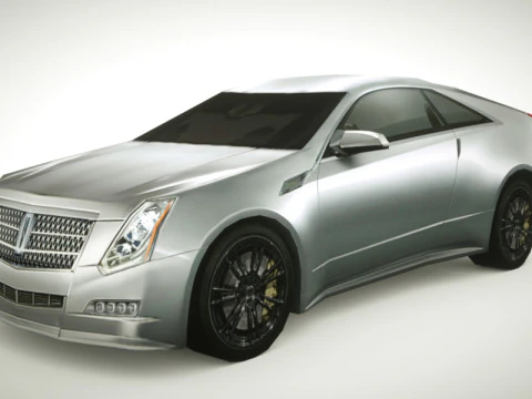 Generieke Coup&eacute; v3 Low-poly 3D Model