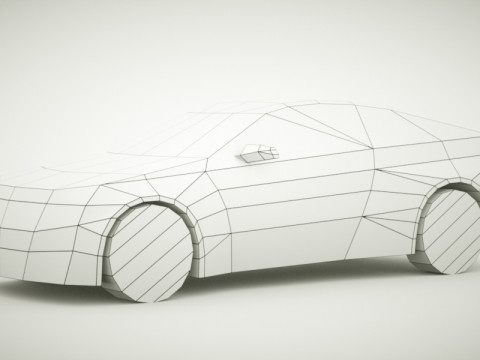 Generic Coupe v3 Low-poly 3D मॉडल