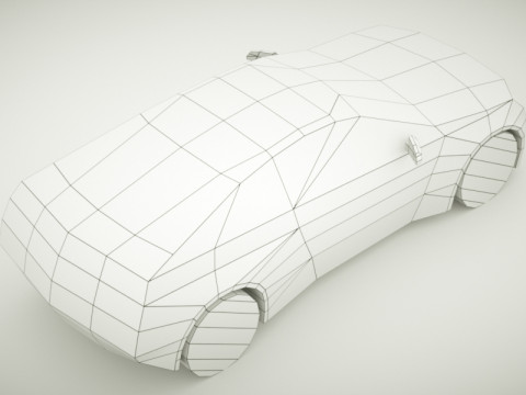 Generic Coupe v3 Low-poly 3D मॉडल