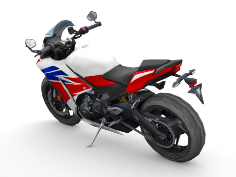 Generic Sportbike Motorcycle 01 3D Модель