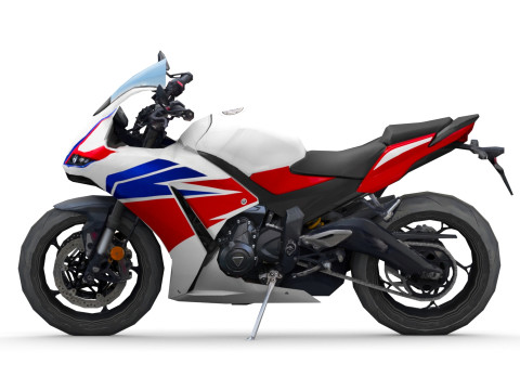 Generic Sportbike Motorcycle 01 3D Модель