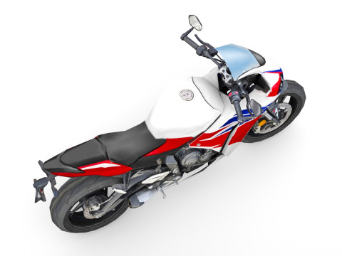 Generic Sportbike Motorcycle 01 3D Модель