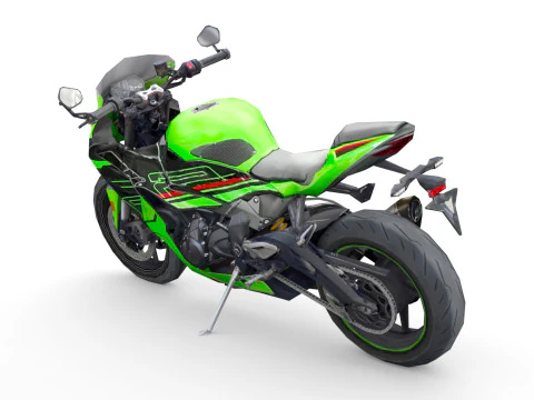 Motocicleta Sportbike Gen&eacute;rica 02 Modelo 3D