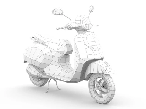 Generic Motor Scooter v1 3D Model
