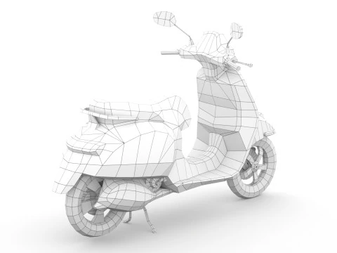 Generic Motor Scooter v1 3D Model